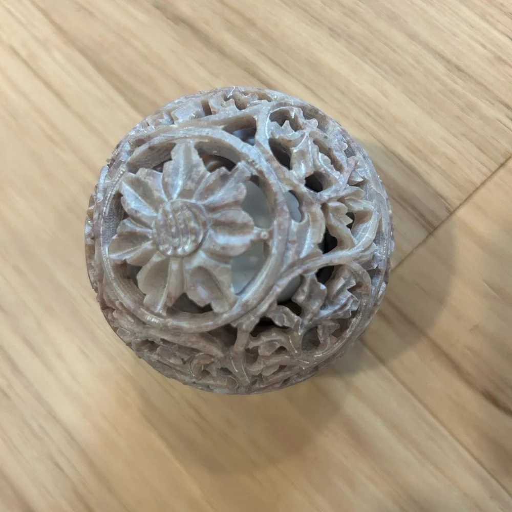 Gorgeous Marble Stone Lattice Tealight Votive Candle Holder